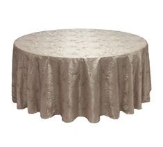 Flower Embroidery Round Wedding Banquet Table Cloth