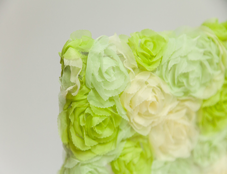 Three color embroidey ribbon Chair Cover