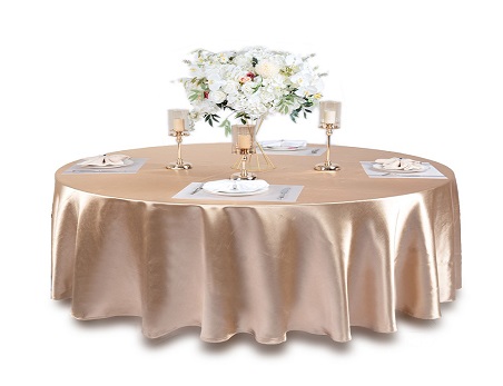 Customied size round satin table clothes