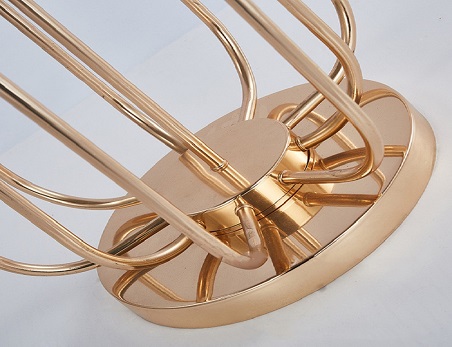 Gold Cluster Candle Holder With 10 Glass Shades