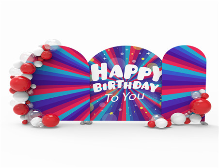 Hot selling elliptical shape backdrops with coat suit for event